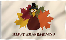 Fall Happy Thanksgiving Quotes Garden Flag 3X5 Ft Double Sided 3 Layers, Harvest
