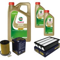 SCT Inspektionspaket 7L Castrol 5W-30 FüR Hyundai Santa Fé II 2.2 Crdi 4X4