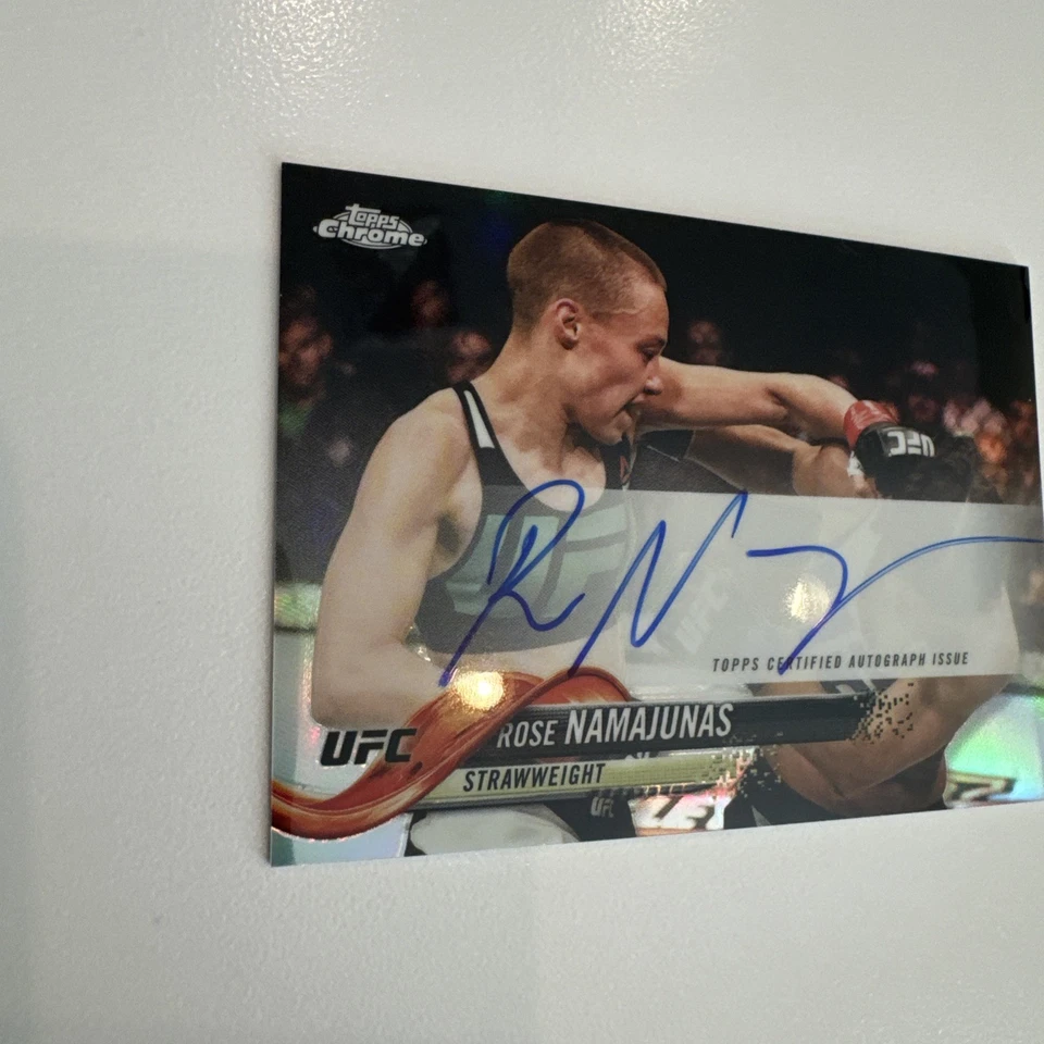 2018 Topps Chrome UFC - Fighter Autographs Thug Rose Namajunas Auto  #FA-RN (AU) - Image 3 of 4