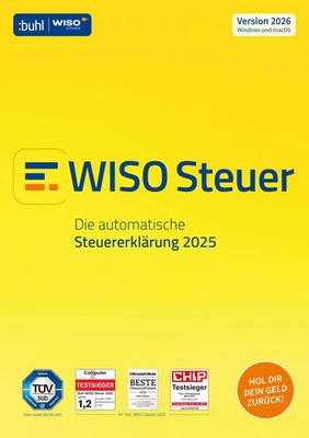 WISO Steuer 2026 | Buhl Data Service GmbH | CD-ROM | WISO Steuer-Software | 2025