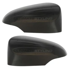 Fits Toyota CH-R 2016-> Wing Door Mirror Covers Caps Black 1 Pair Left & Right