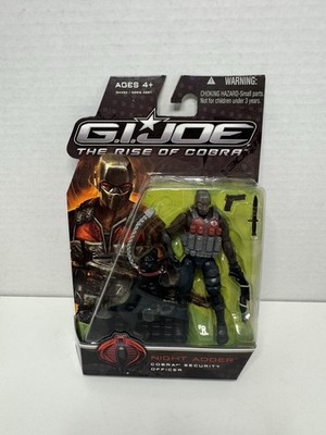 G.I. JOE Rise of Cobra  Night Adder Cobra Security Officer  Action Figure  NIB !
