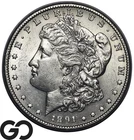 1891-S Morgan Silver Dollar Coin, Choice BU Tougher Date