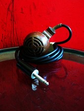 Vintage 1940's Turner BX crystal "bullet" harp mic Hi Z microphone w cable BD 9