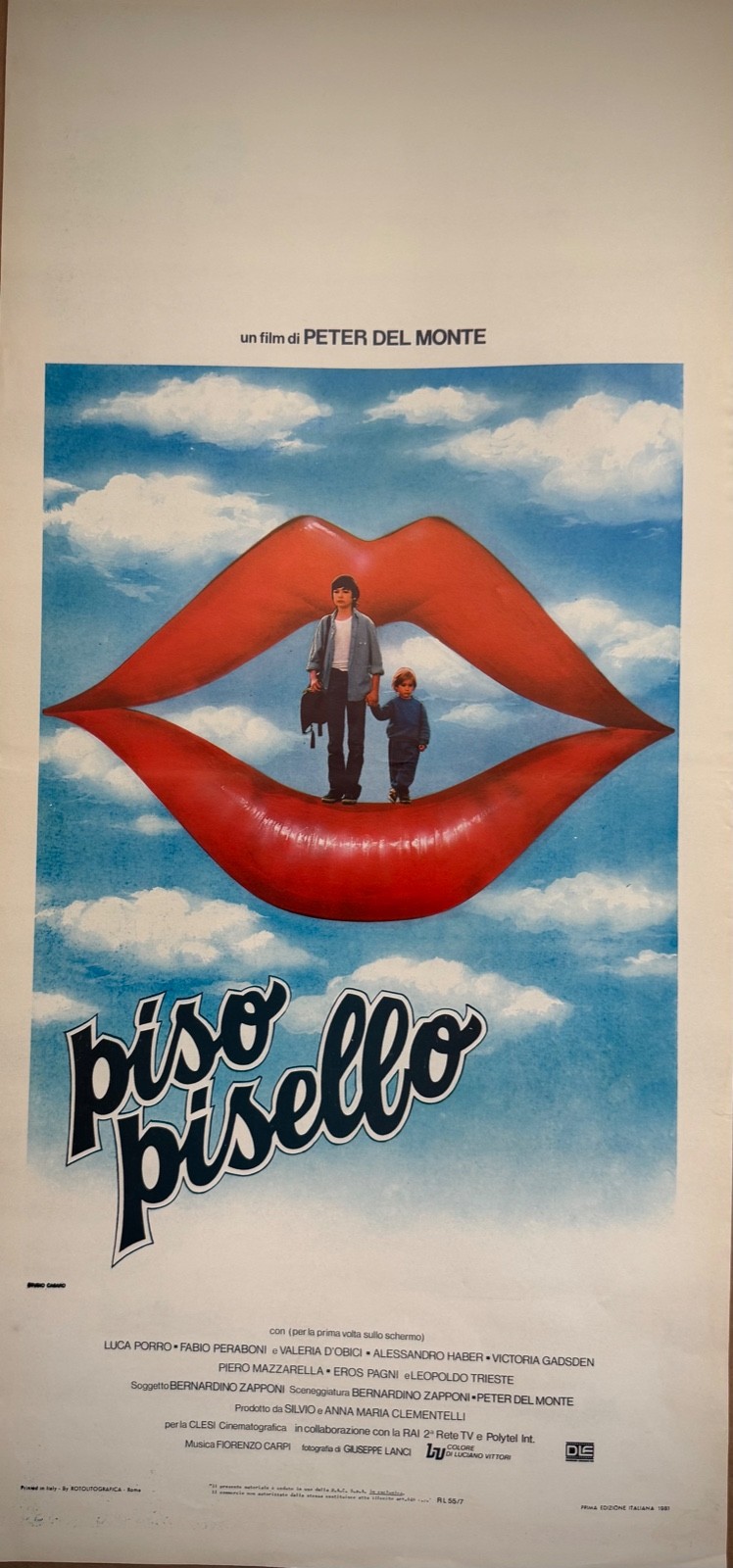 Locandina originale film Piso pisello (1981) - Regia di Peter Del Monte