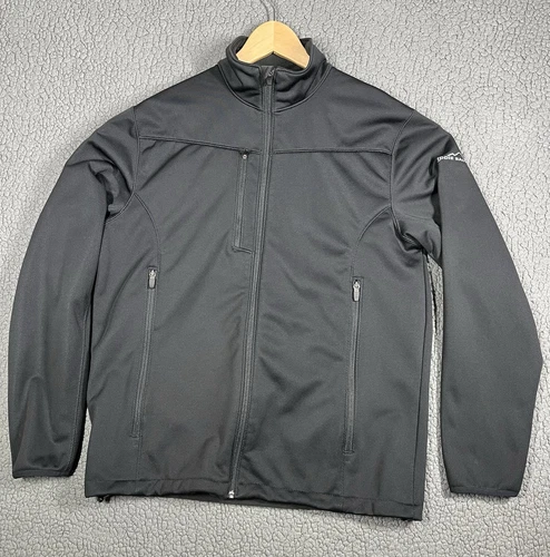 VETEMENTS Giacca softshell uomo Eddie Bauer finto collo impermeabile taglia large nera