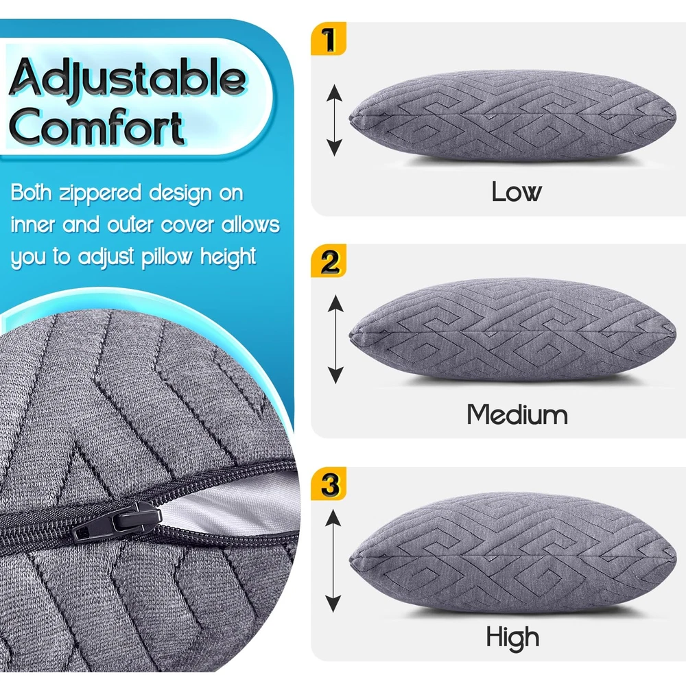 Memory Foam Travel Pillow for Camping & Sleeping - Compact & Breathable