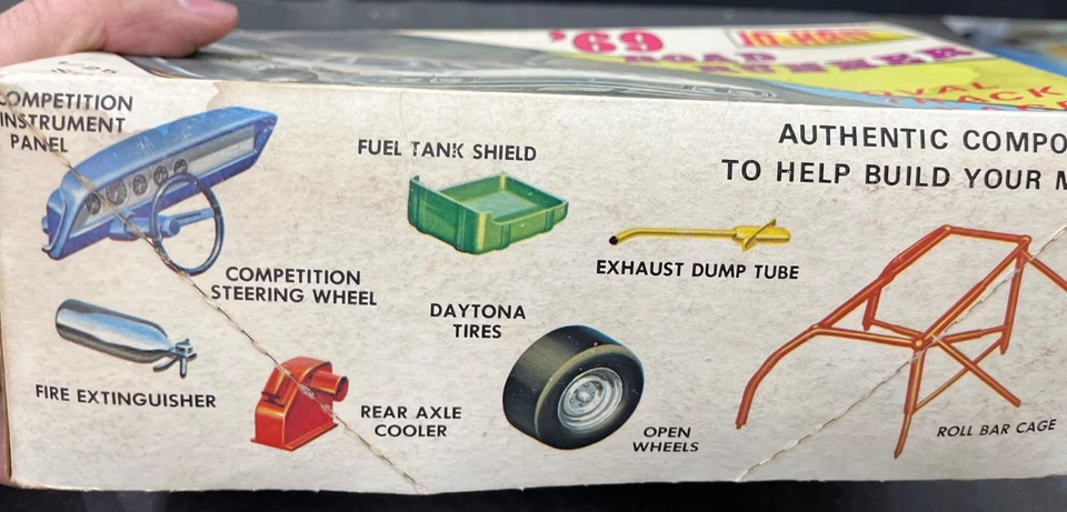 Johan Gc-2200 #7 1969 Plymouth Road Runner vintage Model KIT 1/25 McM - Image 2 of 4