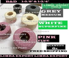 VALVE SEAT GRINDING STONES 1-5/8" & 1-3/4" MULTI GRIT For B&D HOLDER 9/16"