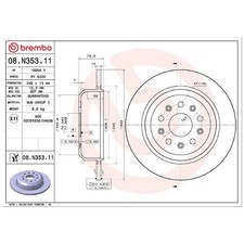 2x Bremsscheibe hinten für Jeep Wrangler 4 JL | 26221180