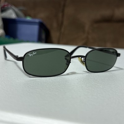 New RAY BAN B&L Slimline SIDE STREET SUNGLASSES W2191 Matte Black Frame