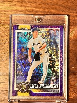 Topps 2026 Series 1 Jacob Misiorowski Purple Holo foil Rookie #/250