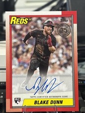 2025 Topps Update Blake Dunn Rookie Auto 1990 Topps #90A-BD Reds RC SP