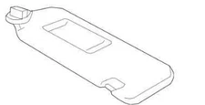 GRY RIGHT SUN VISOR 7431030A21A0 2007-2011 LEXUS GS350