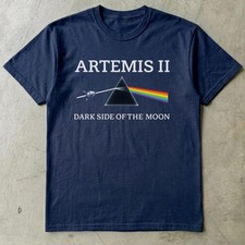 Artemis II Mission T-Shirt, Dark Side of the Moon Space Tee, Future Moon Mission