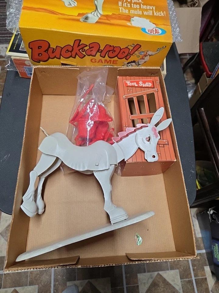 Vintage 1970 "Buck-A-Roo" Game / Rare IDEAL Toy Corp. Game No. 2354-9 Excellent - Image 4 of 4