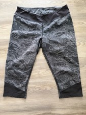 The North Face Flashdry Capri Legging Women s Size XL Black Gray