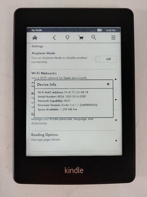 Amazon Kindle (8th Generation) EY21 4 GB Kindle OS (WiFi Only)