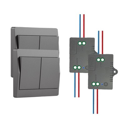-Powered Wireless Light Switch (No Battery),Remote Control with 328ft Range,K...