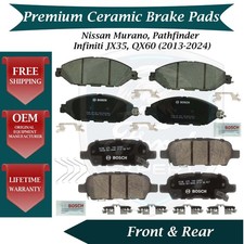 Bosch OEM Front & Rear Ceramic Brake Pads Kit For 2013-2024 Nissan Infiniti