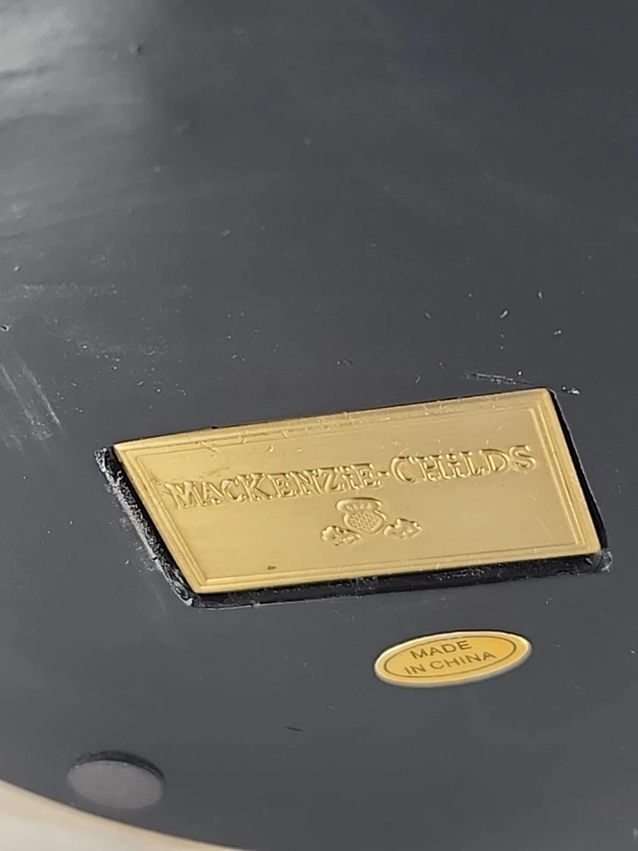 Juego de 2 placas de pedestal MacKenzie - Holly Jolly Santa para niños (tiene defectos de pintura) Foto 4 de 4