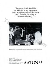 1994 AATON 35 Movie Camera Joe Pytka Old MAGAZINE PRINT AD Wall Decor (5121)