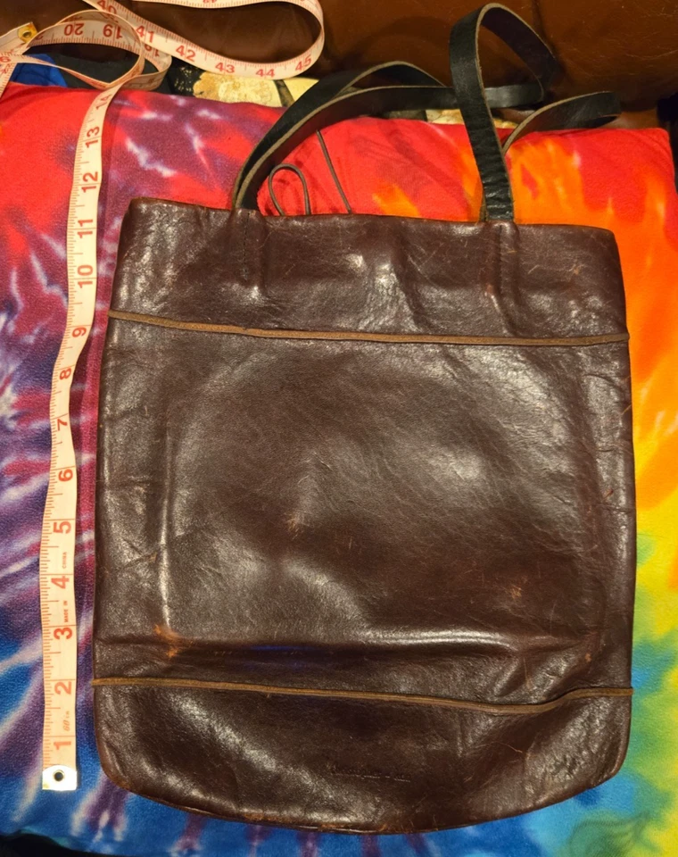 Christopher Kon VINTAGE Cartera de Cuero Bolso de Mano HIPPIE BoHo Festival Foto 2 de 4