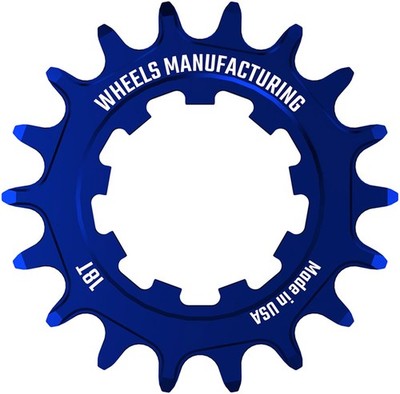 Wheels Manufacturing 18t SOLO-SPEED Cog Aluminum Blue for SOLO-SPLINE & XD/XDR