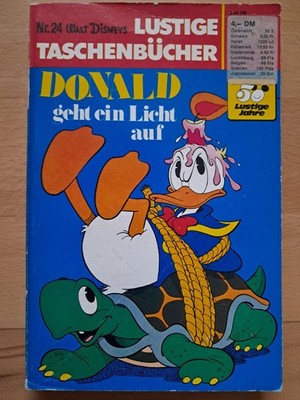 ERSTAUFLAGE Lustige Taschenbücher Nr.24 von 1973 Donald geht ein Licht auf - TOP