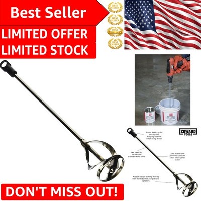 Versatile Paint and Mud Mixer - Durable Zinc Steel Attachment, Easy Clean Design