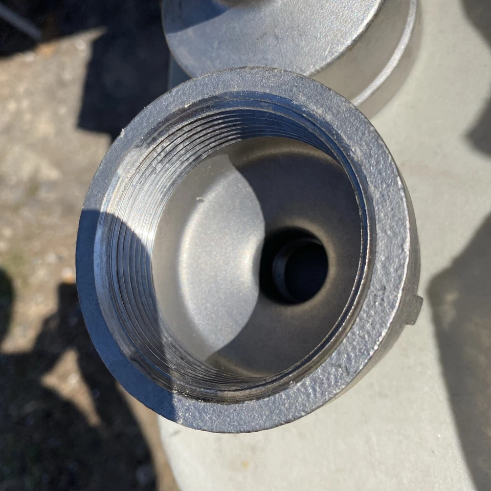 2" X 1/2" 150 Female NPT Bell Reducer Coupling 304 Stainless  lot of 2 - Image 2 of 2