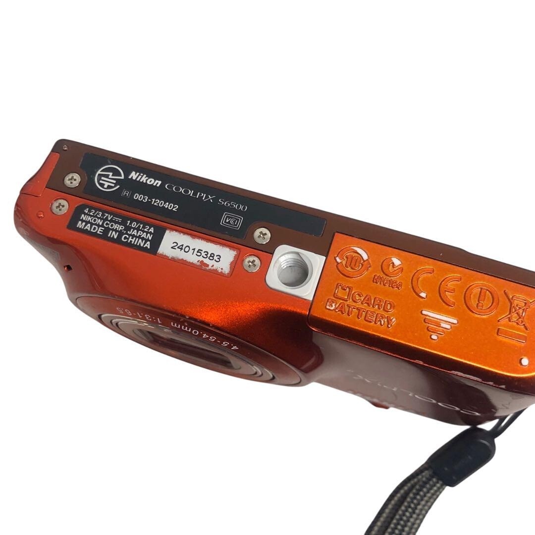 ブ*ー様 Nikon COOLPIX S6500 ジャンク JUNK Nikon COOLPIX S6500 orange 16.0MP Digital Camera FROM
