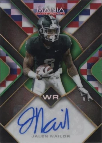 2022 Wild Card Auto Mania American Football Jalen Nailor #AMA-TH43