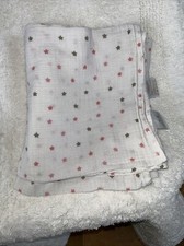 Aden and Anais Star Baby Swaddle Blanket Muslin Cotton 42x45
