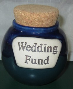 Tumbleweed Pottery Wedding Fund Money Jar