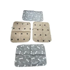 Reusable Dog Puppy Pet Training Pads Bone Paw Print Waterproof Washable