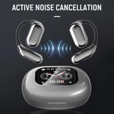 Bluetooth 5.4 Headphones Wireless Earbuds Open-Ear Sport Headset Touch Screen US