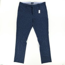 Peter Millar High Stretch Surge Bandana Golf Pants Navy Print Men's 36