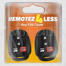 2 Key Fob Cover for 2014 2015 2016 2017 Toyota Corolla Remote Case Skin Jacket