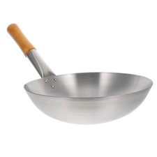 Padella Wok Per Fornello Gas in Acciaio Inossidabile Cucinare Quotidianamente