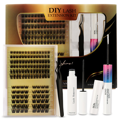 DIY 3D+4D Cluster Eyelash Extension Kit D-Curl