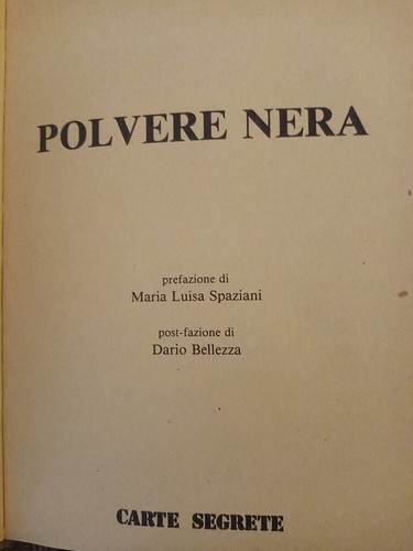 ARIXI BIAGIO - POLVERE NERA - CARTE SEGRETE - (Autografato) - Imagen 4 de 5