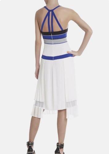 NWT BCBGMAXAZRIA RUNWAY WOMEN TALC VIOLETTA COCKTAIL DRESS Size Xsmall - Picture 2 of 11