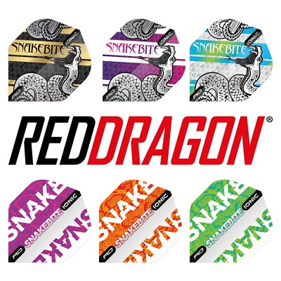 Red Dragon Hardcore Ionic Peter Wright Snakebite Standard Dart Flights