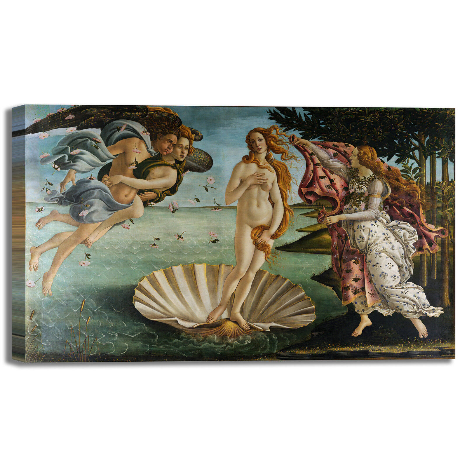 Botticelli la nascita di Venere quadro stampa tela dipinto telaio arredo casa Cena, nowość