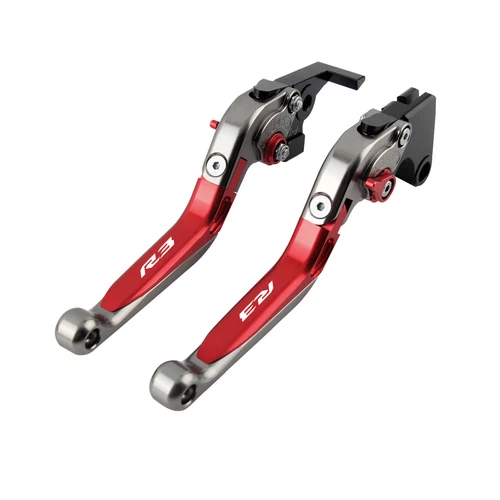 For 2015-2023 Yamaha YZF R3 Accessories Folding Extendable Brake Clutch Lever B4