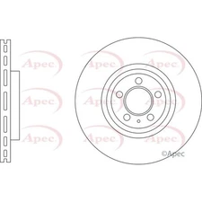 Apec Front Brake Disc DSK3500 - OE High Quality Precision Engineered Part