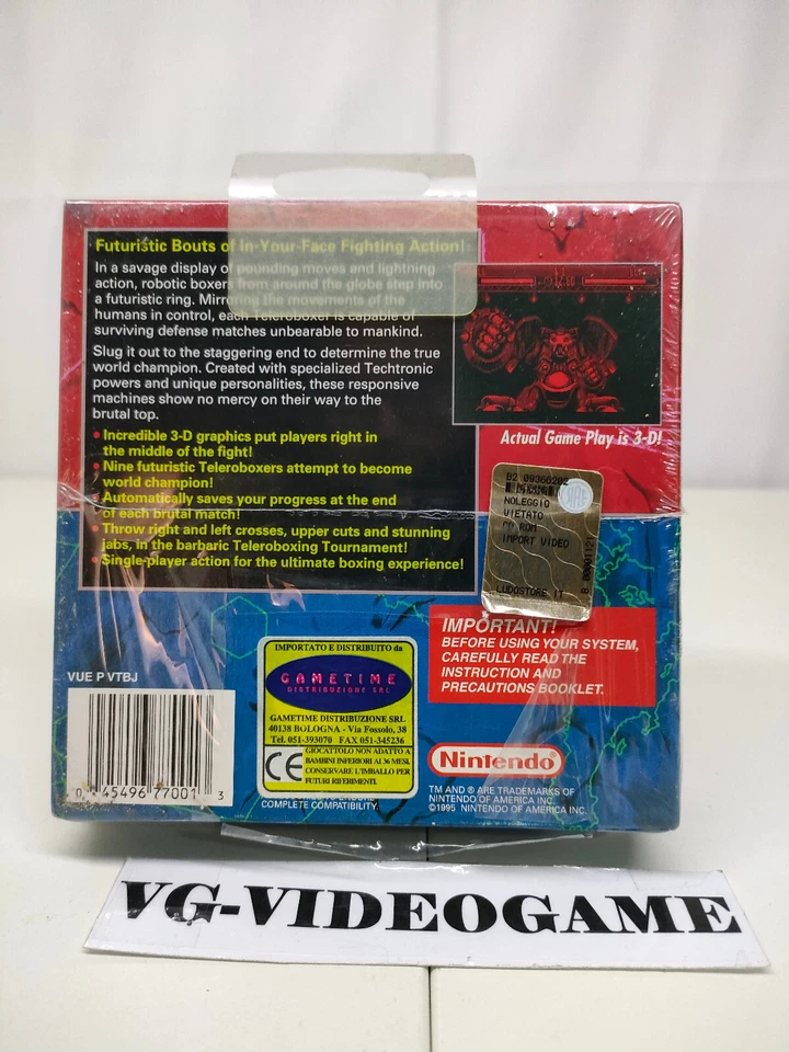 Teleroboxer (Nintendo Virtual Boy, 1995) sigillato - Immagine 2 di 4