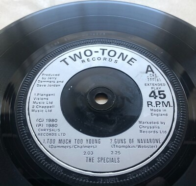 SPECIALS SPECIAL AKA TOO MUCH TOO YOUNG EP 1980 UK TWO-TONE VINYL 7'' CHS TT7