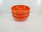 set of 3 FIESTA  MEDIUM bistro BOWL poppy orange NEW 38 oz